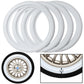 Omega Portawalls® Motorcycle Classic White Whitewall Inserts – Same Size Set (4 Pieces)