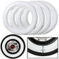 Omega Portawalls® Automobile Classic White Whitewall Inserts – Complete Set (4 Pieces)