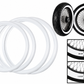 Omega Portawalls® Motorcycle Slim / Wide Whitewall Inserts – Custom Edition (2+2)