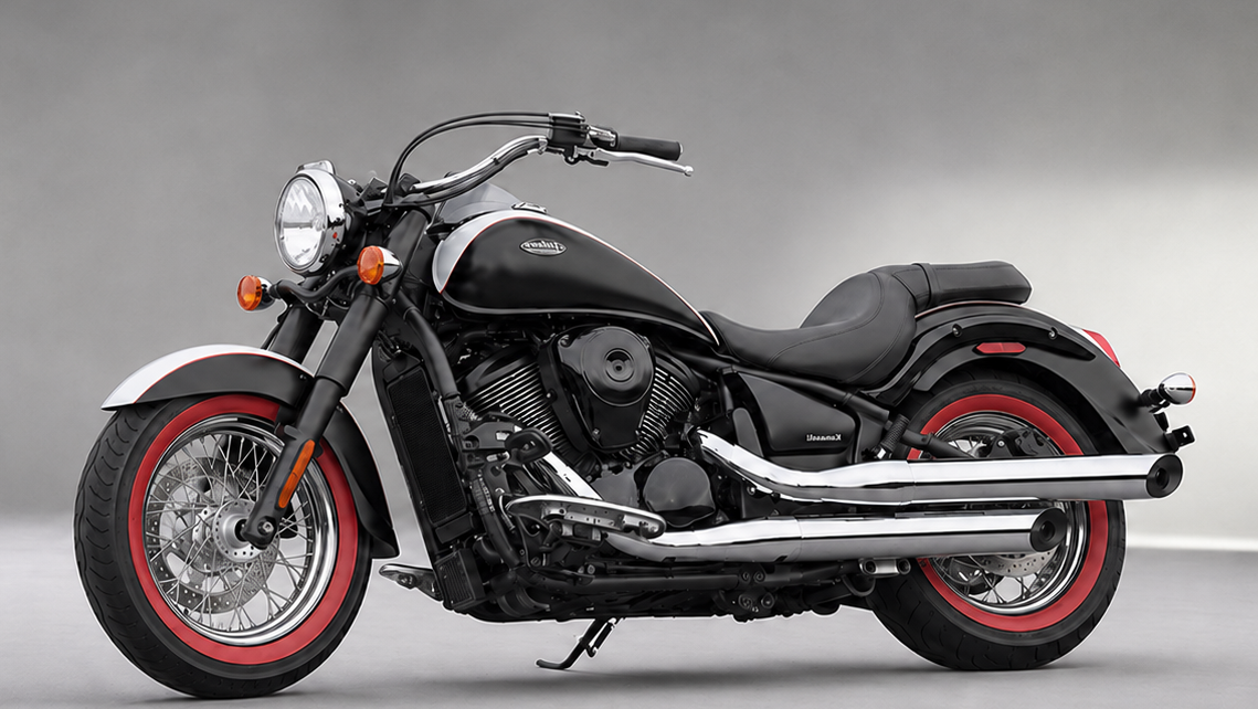 Whitewall tire inserts for custom motorcycles, cruisers and heritage bike builds