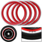 Tire accent recreating the appearance of Atlas era whitewall vehicles