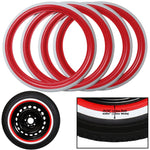 Tire accent recreating the appearance of Atlas era whitewall vehicles
