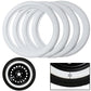 Decorative whitewall tire accessory for vintage vehicles