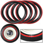 Vintage whitewall insert inspired by Atlas era automotive design