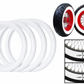 Whitewall tire insert for bobber motorcycle conversions