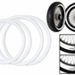 Whitewall tire insert for chopper motorcycles and custom builds
