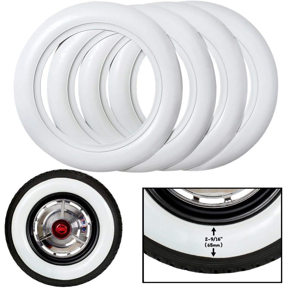 Custom whitewall insert for cruiser inspired automotive builds