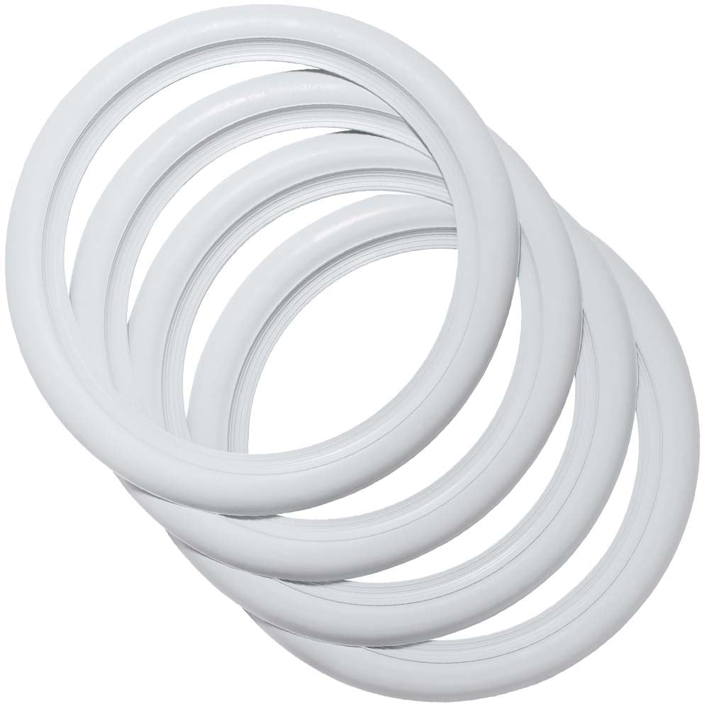 Whitewall trim for custom pickup truck builds
