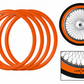 Wheel ring creating traditional whitewall appearance