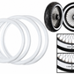 White wall tire trim for custom motorcycle styling projects
