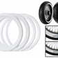 Whitewall insert for exhibition and show motorcycles