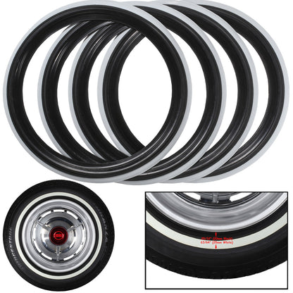 Omega Portawalls® Automobile Colored Whitewall Inserts – Complete Set (4 Pieces)