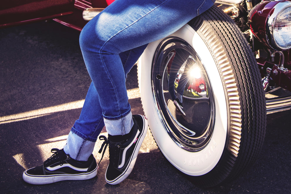Omega Portawalls premium whitewall tire inserts for classic cars trucks vans and motorcycles